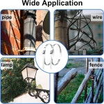 Bemaka 스테인리스 스틸 메탈 케이블 타이 H-082-100PCS 내후성 강력 고정용 : 멀티스토어6