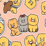 춘식이 빅 리무버블 스티커 세트 스티커팩 : 포디앤