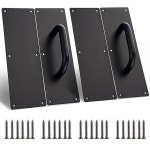 [ 856982 ] Sumnacon 30.5cm(12인치) 스테인리스 스틸 도어 핸들 풀 앤 푸시 플레이트 2세트 - 가정/사무실/창고/공공용, 나사가 있는 목재... 
