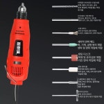 소형 연마기 미니 유선 3인치그라인더 전동조각기 SNJ-518 150 W 베어 메탈 : 템브라더스