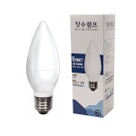 촛불전구 불투명 장수램프 LED 캔들 촛대구 E26주광색 : 아들러 의료기