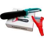 Tupperware 터퍼웨어 프로페셔널 필러 핸들 및 2개 부속품 피엘픽스 유니버설 클릭 시스템 페트롤 연어색 블랙 : 릴로카