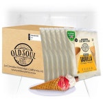 OLDSOUL 프로페셔널 콘 와플 믹스 | 바닐라 맛 반죽 13.6kg(30파운드) 672개(13.6kg(30파운드) 전통) 295959 30 Lbs : 이노파인드4