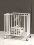 호텔 세탁 바구니 수거함 빨래 모텔 대형 리조트 블랙 원형 직경 35cmx총높이 55cm : 메가마켓플라자