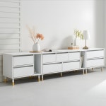 아리엘퍼니쳐 G9184 거실 수납장 2단 서랍 선반 거실장 세트 2350 3colors : 아리엘퍼니쳐