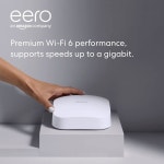 지그비 스마트 홈 허브가 내장된 Like-New Amazon eero Pro 6 3밴드 메시 Wi-Fi 라우터 : 하다고 6호
