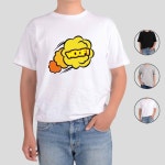 반팔티 남여공용 팝아트 말풍선 유행어 WOOF 그림 Q 동호회단체복 단체티셔츠 여름티셔츠 : 머니4레드