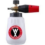 압력 세척기 폼 캐논 헤비 듀티 워시 건(1/4인치 커넥터 포함) 1리터 병 Foam Cannon 1L Bottle : 오션유닛43