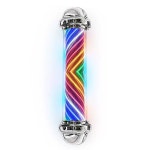 미용실회전간판 미용실싸인볼 LED 헤어샵 사인볼 A.DX2 무지개색 70cm 전구형 원주 10개 : 호언직구