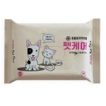 강아지물티슈 눈물자국제거 건강관리 20개 배변티슈 강아지휴지 개물티슈 : 마동11