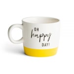 DaySpring - Oh Happy Day 영감을 주는 세라믹 머그, 473.2ml (16온스), 화이트 (J6087) : hyperJ