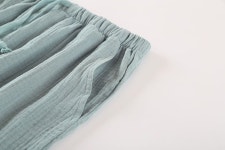 일본식 파자마 파자마 홈웨어 스판 누빔 체크 기모 한의원 커플 물리 잠옷 : Eunsoo