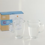 유리컵 내열 손잡이 홈카페 르베르 맥주잔 글라스 2P : BH WJ