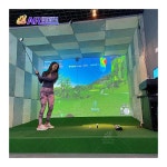 맞춤형 골프 훈련 보조 적외선 스크린 시뮬레이터 시스템 : 청림다이쏘
