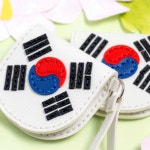 손바느질 태극기 가죽 공예 동전지갑 만들기 DIY 키트 : 키트랑스토어