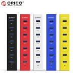 Oruiko USB3.0 스플리터 H7013 허브 7포트 전원 코드 변환기 포함 공급 장치 : 행운물류스토어