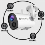 글로벌아이넷 로보뷰S2+64GB+8W 충전식 태양광패널 홈 IP 카메라 CCTV 무선 : 태리랜드