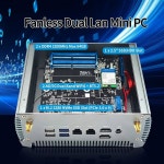 SJRC 미니 PC 팬리스 AMD Ryzen R7 7730U 8 코어 16 스레드, 스몰 오피스 산업용 데스크톱 컴퓨터, WiFi6 BT5.2, UHD 4K 듀얼 디스플레이... 