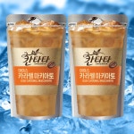칸타타 아이스 카라멜 마끼아또 230ml 50개 파우치 액상 커피 편의점 음료수 : 커피몰