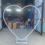 포토존 하트 조형물 야외 촬영 철제 소품 웨딩 대형 관광지 흰색 인테리어 공원 펜션 장식 : 두번째깡지공간