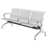 병원 대기실 의자 휴게실 벤치 로비 약국 장의자 공항 A. 실버 그레이 3인용 : 별빛플라자