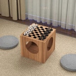 장기테이블 체스판 오목 선물용 다기능 기원 바둑판 바둑 휴대용 보드 좌식 게임 : 정한직구