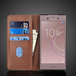 가죽 지갑 수납 케이스 굿즈 엑스페리아 XZ1 용 마그네틱 어트랙션 홀스터 플립 커버 휴대폰 가방 Fundas Coque G8341 G : 도쿠시마슈퍼마켓