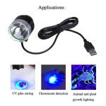 GEEKI UV 램프 라이트 조명 USB 기 자외선 녹색 오일 접착제 경화 건조기 전화 회로 기판 용 LED : 긱이스토어7
