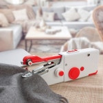 (화이트+레드) 휴대용 자동 핸드미싱 (액세서리 7종) 셀프리폼 : 세이유스토어