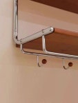 빈티지 벽걸이 코트랙 diy 브라운 행거 의류걸이 모던 선반 갈색 스테인리스 지지대 벽걸이 타공 설치 : 구대스토아