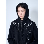 시아 아니카 슬릿 집업 후드티셔츠 SS25BC10 : LNCC