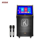 2023 와이파이 휴대용 노래방 기계 오디오 터치 스크린 트롤리 스피커 LCD 화면 포함 18 인치 새로운 디자인 : 청림다이쏘