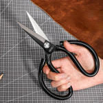 가위 델리 8 인치 골판지 매트 카펫 러그 직물 고무 플라스틱 절단 용 스테인레스 스틸 다 날카로운 : 잡다대행