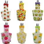 Generic 6개 세트 세척 가능한 새 기저귀 방수 안감 및 조절 스트랩이 포함된 재사용 가능 부드러운 앵무새 기저귀파라킷 버지 미니 마코... 