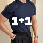 머슬핏 분또 라운드넥 무지 반팔티 : 짐앤룩