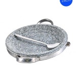 불고기반 석쇠 달궈진 24cm 곱돌 양수 돌불판 구이용 업소용 : 하이우리마트