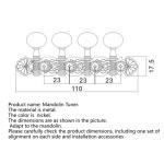 만돌린 현 튜닝 페그 악기 액세서리용 오른쪽 왼손 머신 1. As Shown : 최고쇼핑30호점