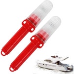 2PCS 보트 플레어, 어망, 부표 및 보트에 대한 방수 비상 신호빨간색 : H에이컴퍼니