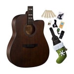 어쿠스틱 기타 클래식기타 통기타 입문용 레트로 포크 클래식 풀사이즈 41인치 우드 매트 페이스 풀 사운드 기가백 줄 피크 포함 5가지 색상... 