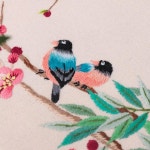 자수 예술 꽃 나비 동물 고리로 완성 패브릭 색상 스레드 바늘 지침을 따르기 쉽습니다 1. CXTZ-046 : 해외다모아6호점