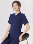 디진 의료용 작업복 간호복 환자복 수술복 병원유니폼 간복 긴팔 다크블루 여성 A : Nobly