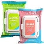 메온셀 크리넥스 바디물티슈 캡형 20매 x10팩 허브향 플로랄향 랜덤발송 휴대용 : 더블비상사