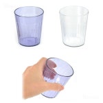 PC 소재 투명 코발트 음료컵 쥬스컵 카페컵 식당컵 물컵 물잔 용량 약 190ml : 니즈핸즈