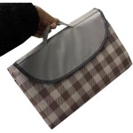 K Y KANGYUN 초대형 피크닉 담요 야외 해변 방수 접이식 모래 방지 귀여운 해변용 매트 캠핑 잔디 공원 매트브라운 2 80x80인치 : 렛미직구