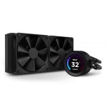 프리미엄 컴퓨터 CPU 쿨링팬 냉각팬 쿨링 팬 NZXT 크라켄 엘리트 360mm AIO 쿨러 맞춤형 LCD 디스플레이 고성능 펌프 F120P 3개 - 블랙... 