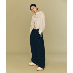 국내정품 리 LEE 우먼 나일론 유틸리티 카고 팬츠 블랙 LE2401PT62BK 580765 : 부티크패션