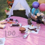 피크닉 돗자리 150x200cm 핑크 캠핑매트 : 도레체