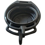 SparkSyx 휴대용 오일 배수 팬 2 5갤런 10리터 용기 모터 드립 캐처 블랙 플라스틱 방수 스플래시 방지 소형 Small 10L/2.5gal : 웰시직구... 