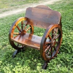 물레방아 주택 벤치 의자 광장 인테리어 가든 공원 나무 야외벤치 : 진차이나인