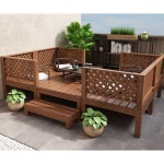 야외평상 조립식 평상 DIY 들마루 피크닉 평상마루 옥상 평상만들기 : 진차이나인